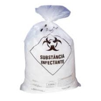 Saco de Lixo Branco Infectante 50 L